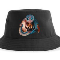 Wild Retro Vintage Robotic Robot Art Science & Math Sustainable Bucket Hat