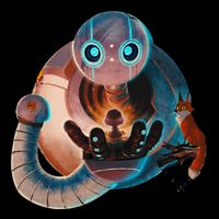 Wild Retro Vintage Robotic Robot Art Science & Math Drawstring Bag