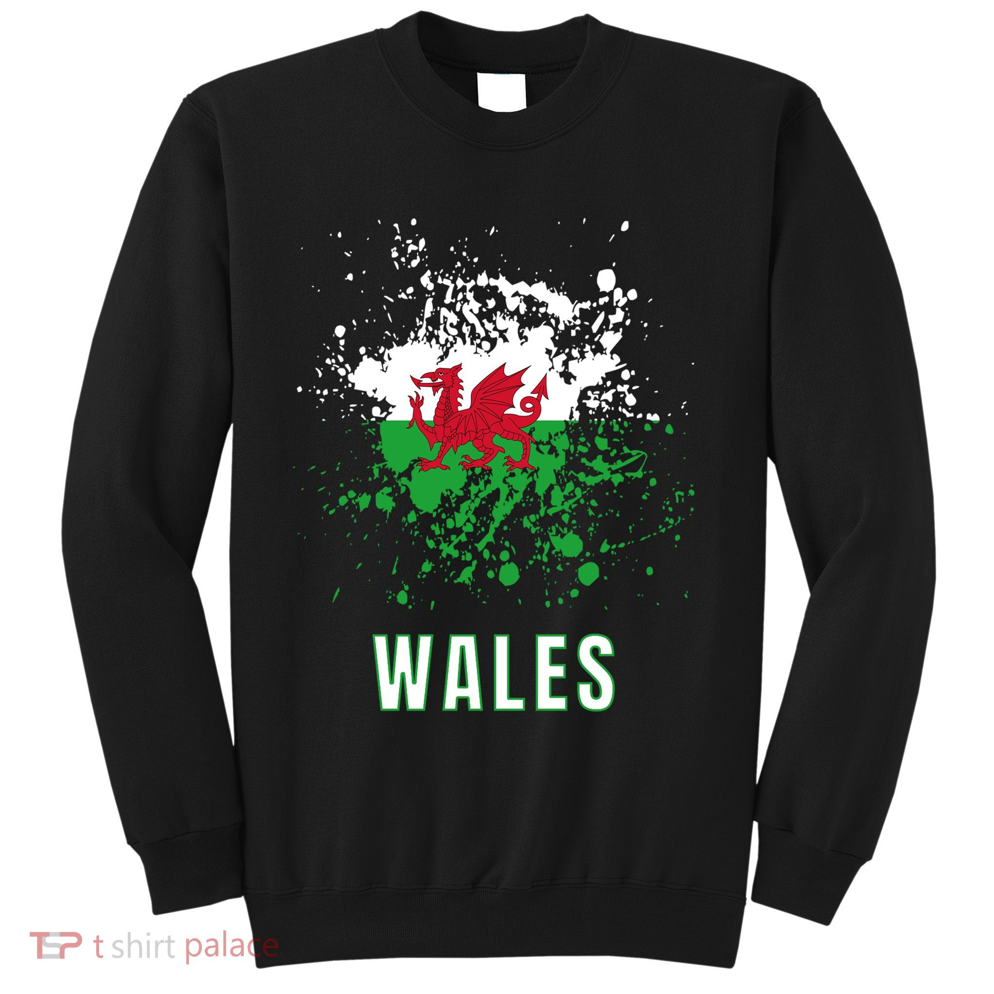 Wales Retro Vintage Watercolors Sport Sweatshirt