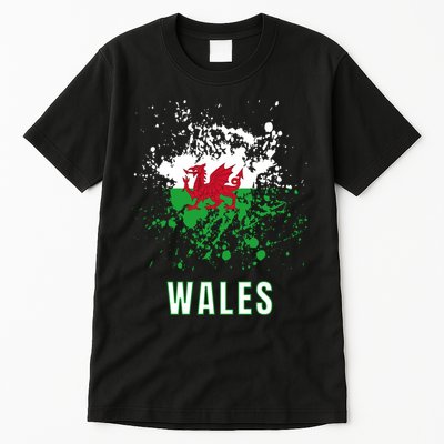 Wales Retro Vintage Watercolors Sport Tall T-Shirt