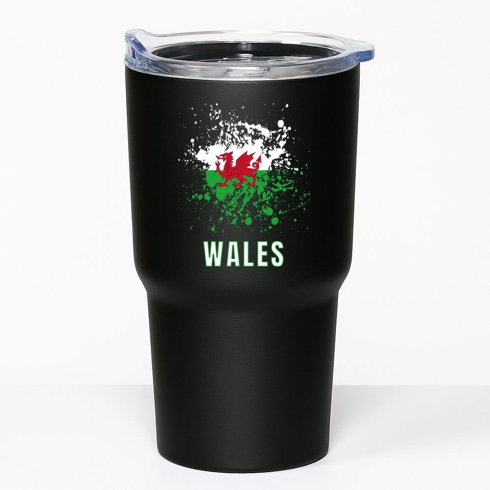 Wales Retro Vintage Watercolors Sport Tumbler