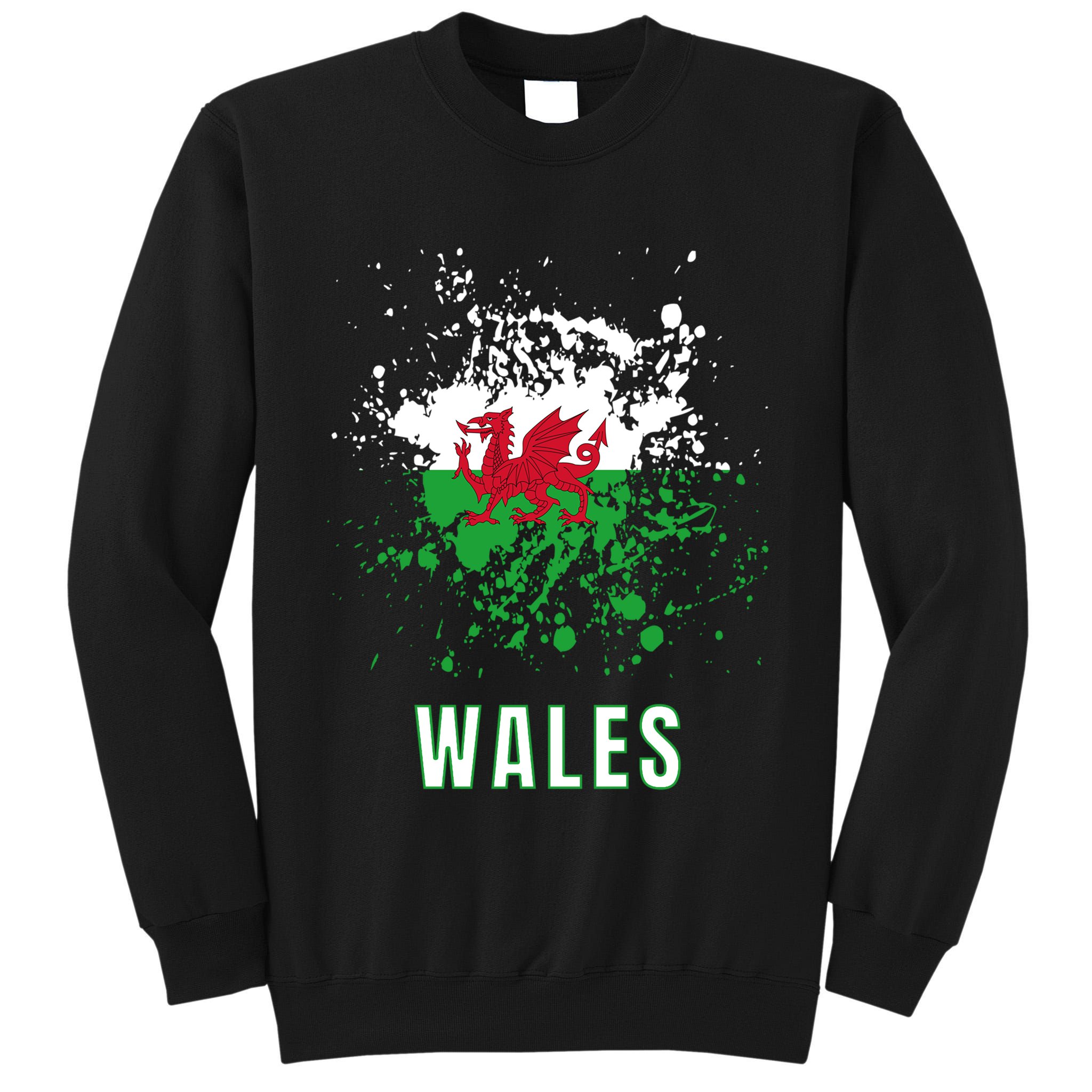 Wales Retro Vintage Watercolors Sport Tall Sweatshirt