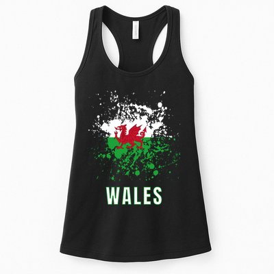 Wales Retro Vintage Watercolors Sport Womens Tank Top