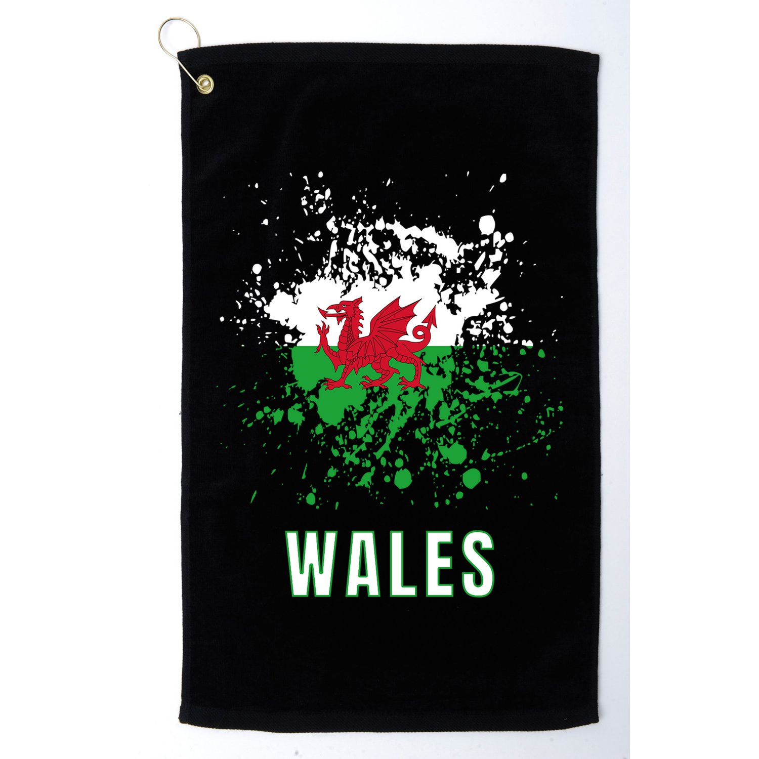 Wales Retro Vintage Watercolors Sport Golf Towel