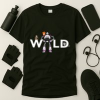 Wild Retro Vintage Robotic Robot Art Science & Math T-Shirt