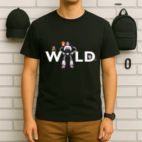 Wild Retro Vintage Robotic Robot Art Science & Math T-Shirt