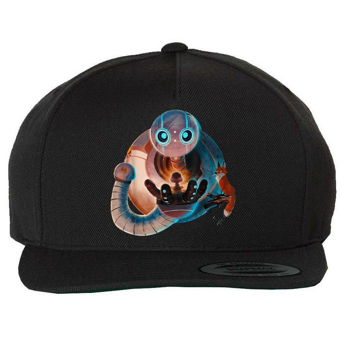 Wild Retro Vintage Robotic Robot Art Science & Math Boy Wool Snapback Cap