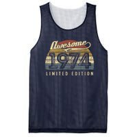 Womens Retro Vintage 1974 Limited Edition 48th Birthday 48 Year Old VNeck Mesh Reversible Basketball Jersey Tank