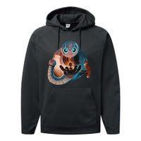 Wild Retro Vintage Robotic Robot Art Science & Math Performance Fleece Hoodie