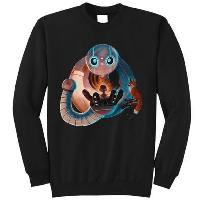 Wild Retro Vintage Robotic Robot Art Science & Math Sweatshirt