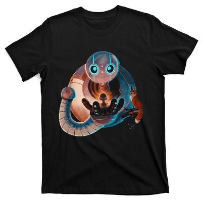 Wild Retro Vintage Robotic Robot Art Science & Math T-Shirt