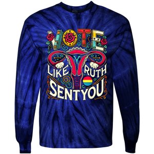 Women Right’S Vote Like Ruth Sent You Rbg Ruth Bader Ginsburg Tie-Dye Long Sleeve Shirt