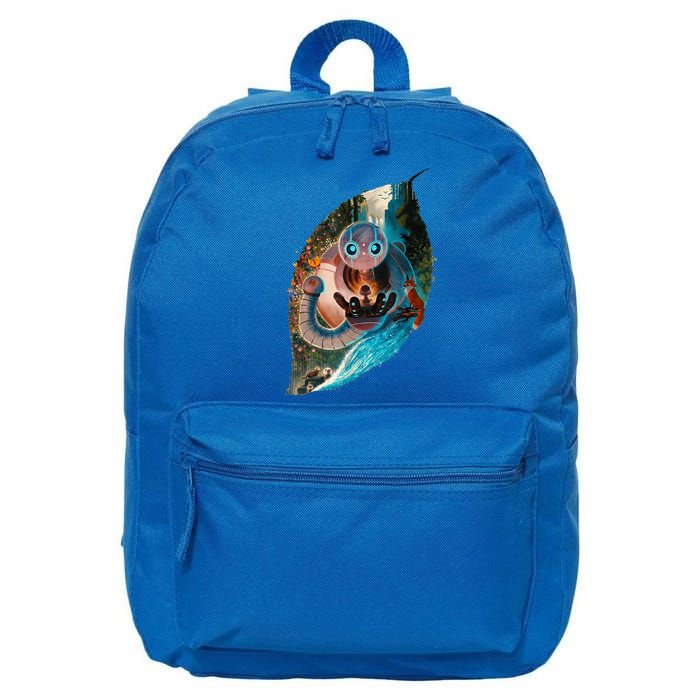 Wild Retro Vintage Robotic Robot Art Science & Math Boy 16 in Basic Backpack