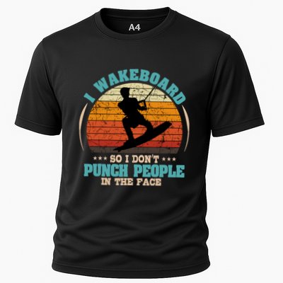 Wakeboarding Retro Vintage Wakeboard Wakesurfing Water Sport Performance Shirt
