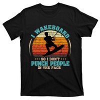 Wakeboarding Retro Vintage Wakeboard Wakesurfing Water Sport T-Shirt