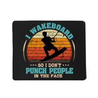 Wakeboarding Retro Vintage Wakeboard Wakesurfing Water Sport Mousepad