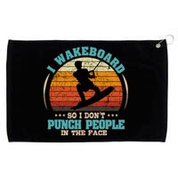 Wakeboarding Retro Vintage Wakeboard Wakesurfing Water Sport Grommeted Golf Towel