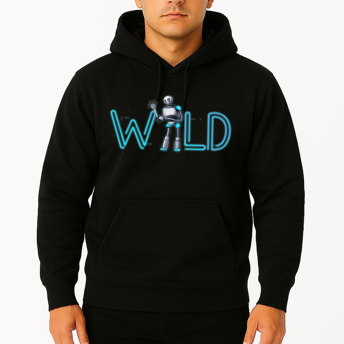 Wild Retro Vintage Robotic Robot Scifi Tech Art Hoodie