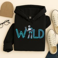Wild Retro Vintage Robotic Robot Scifi Tech Art Hoodie