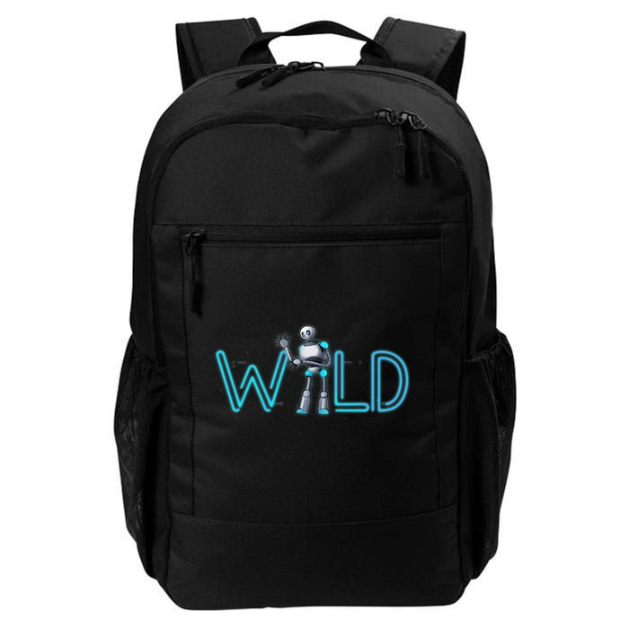 Wild Retro Vintage Robotic Robot Scifi Tech Art Daily Commute Backpack