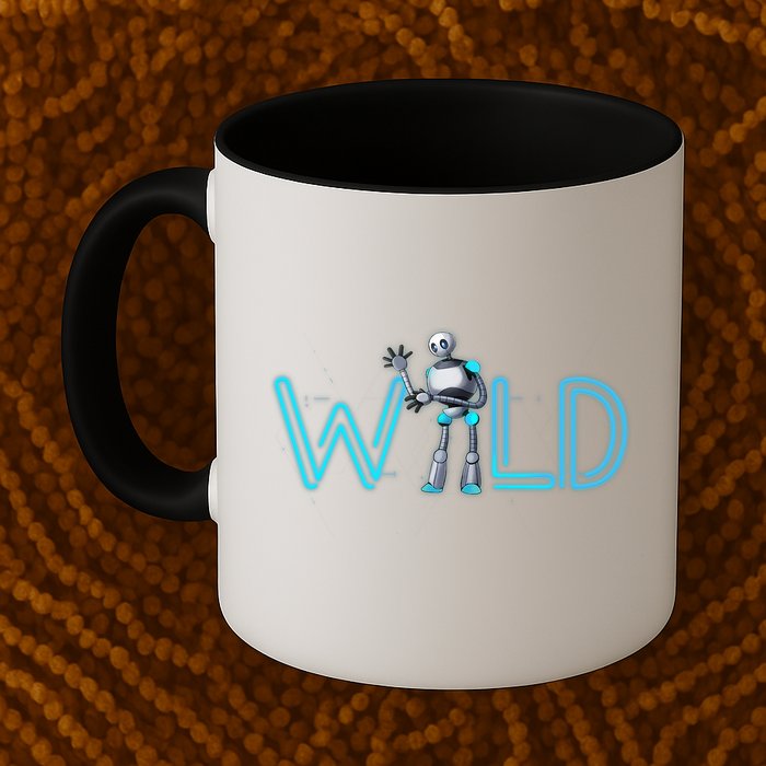 Wild Retro Vintage Robotic Robot Scifi Tech Art Mug