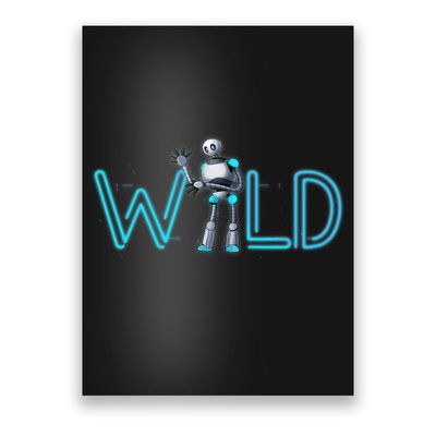 Wild Retro Vintage Robotic Robot Scifi Tech Art Poster