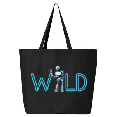Wild Retro Vintage Robotic Robot Scifi Tech Art 25L Jumbo Tote