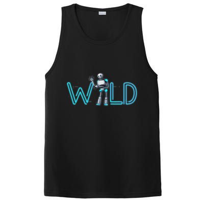 Wild Retro Vintage Robotic Robot Scifi Tech Art PosiCharge Competitor Tank