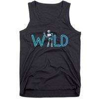 Wild Retro Vintage Robotic Robot Scifi Tech Art Tank Top