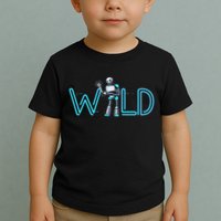 Wild Retro Vintage Robotic Robot Scifi Tech Art Toddler T-Shirt