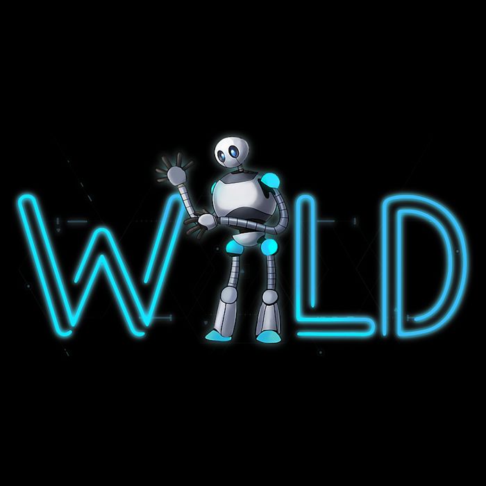 Wild Retro Vintage Robotic Robot Scifi Tech Art Women's V-Neck T-Shirt
