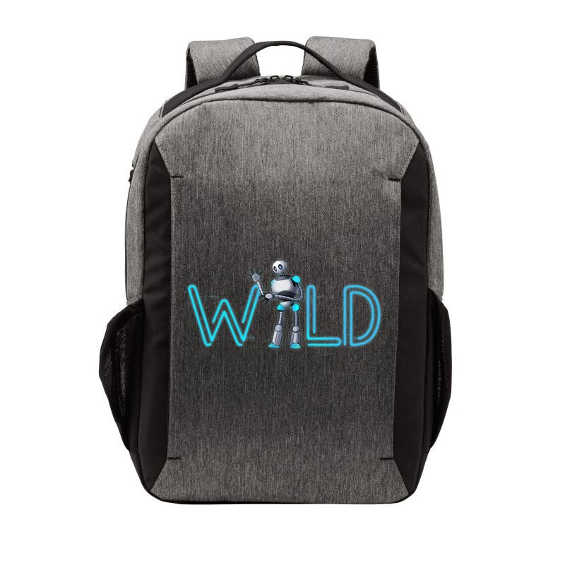 Wild Retro Vintage Robotic Robot Scifi Tech Art Vector Backpack