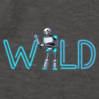 Wild Retro Vintage Robotic Robot Scifi Tech Art Vector Backpack