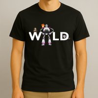 Wild Retro Vintage Robotic Robot Art Science & Math T-Shirt