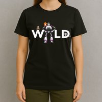 Wild Retro Vintage Robotic Robot Art Science & Math T-Shirt