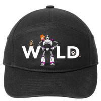 Wild Retro Vintage Robotic Robot Art Science & Math 7-Panel Snapback Hat