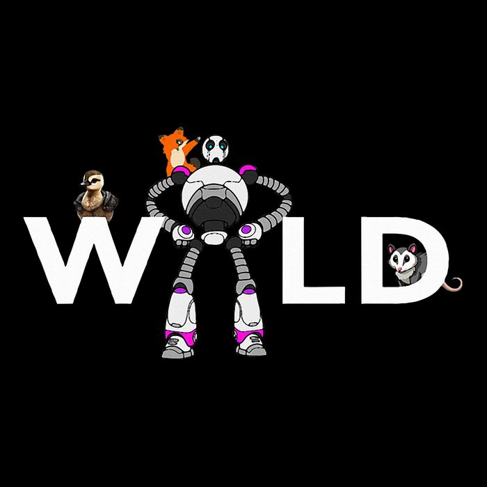 Wild Retro Vintage Robotic Robot Art Science & Math Flat Bill Trucker Hat