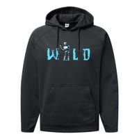 Wild Retro Vintage Robotic Robot Scifi Tech Art Performance Fleece Hoodie