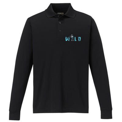 Wild Retro Vintage Robotic Robot Scifi Tech Art Performance Long Sleeve Polo