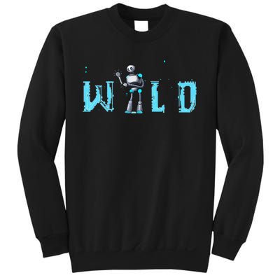 Wild Retro Vintage Robotic Robot Scifi Tech Art Sweatshirt