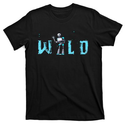 Wild Retro Vintage Robotic Robot Scifi Tech Art T-Shirt