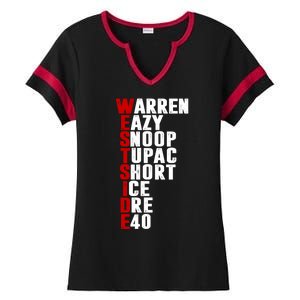 Westside Rappers Ladies Halftime Notch Neck Tee