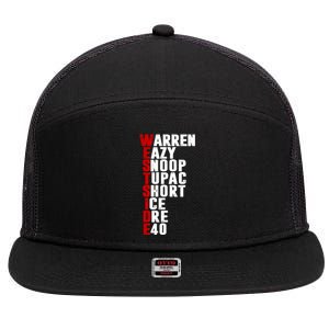 Westside Rappers 7 Panel Mesh Trucker Snapback Hat