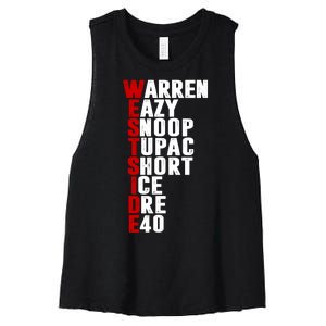 Westside Rappers Women's Racerback Cropped Tank