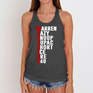 Westside Rappers Women's Knotted Racerback Tank