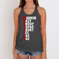 Westside Rappers Women's Knotted Racerback Tank