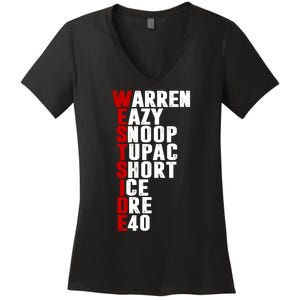 Westside Rappers Women's V-Neck T-Shirt