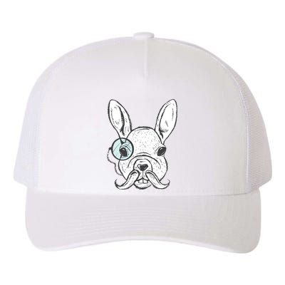 White Rabbit Yupoong Adult 5-Panel Trucker Hat