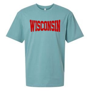 Wisconsin Red Sueded Cloud Jersey T-Shirt