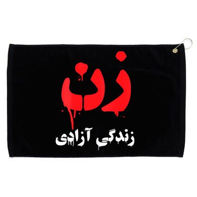 Womens RISE WITH THE WOMEN OF IRAN Women Life Freedom #Mahsaamini Grommeted Golf Towel